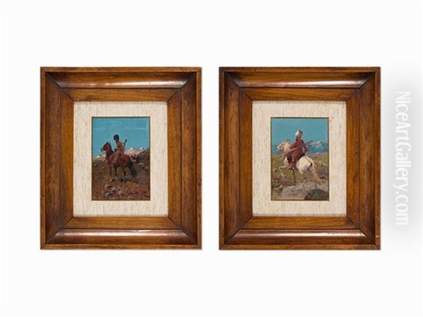 Riders On Horses (pair) - view 1
