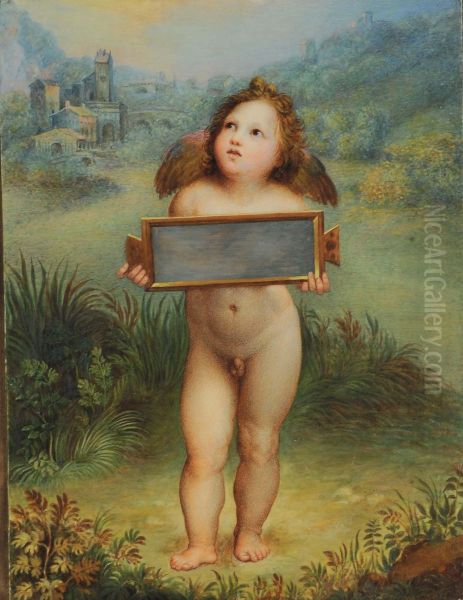 Putto Con Targa - view 1