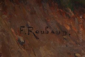 Soldats Tcherkesses Au Galop by Franz Roubaud