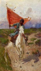 Lone Standard Bearer. Standartentrager