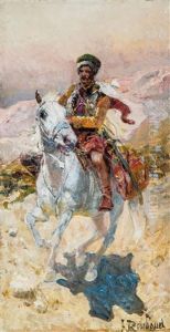 Kosakenreiter by Franz Roubaud