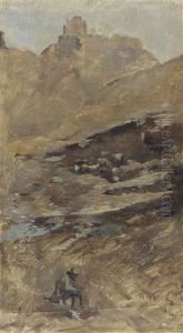Rocky Stream by Franz Roubaud