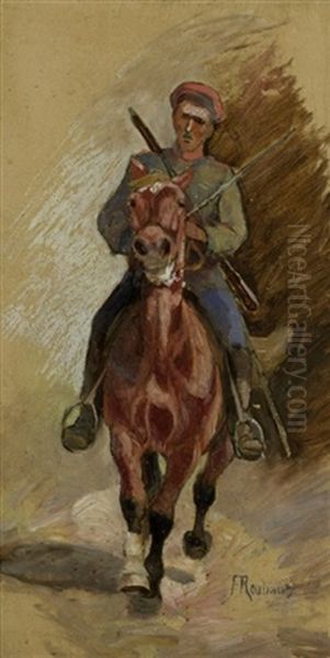 Der Meldereiter (+ Pencil Sketch, Verso) - view 1