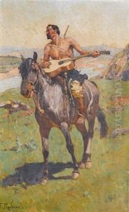 Playing To The Hills by Franz Roubaud