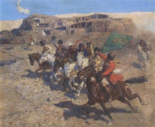 Tscherkessenreiter Beim Aufbruch Zum Gefecht - view 1