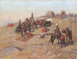 The Encampment by Franz Roubaud