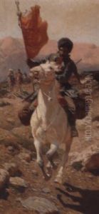 Arab On A White Horse Arab On A White Horse