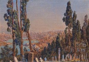 Istambul Vu D'eyup by Alexandre Roubtzoff