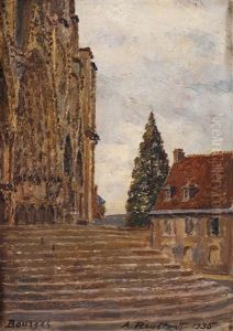 La Cathedrale De Bourges (facade Ouest) Bourges Cathedral (west Front)