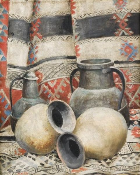 Vases, Cuivres Et Tapis De Nomades - view 1