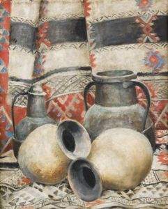 Vases, Cuivres Et Tapis De Nomades by Alexandre Roubtzoff