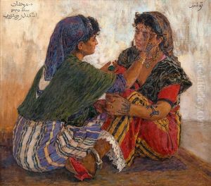 Fatima And Manoubia by Alexandre Roubtzoff