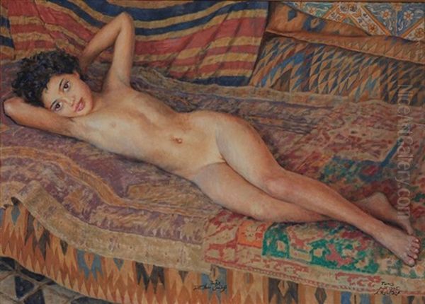 Jeune Fille Alanguie Au Harem, Tunis - view 1