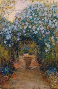 Allee Fleurie Dans Le Parc De Ben Negro by Alexandre Roubtzoff