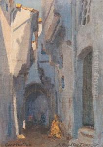 Rue Animee A Constantine by Alexandre Roubtzoff