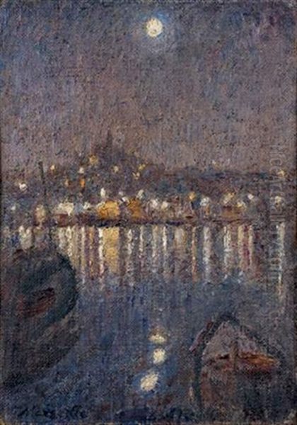 Vue De Marseille, La Nuit - view 1