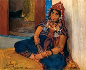 Portrait De Moubaraka A Kairouan by Alexandre Roubtzoff