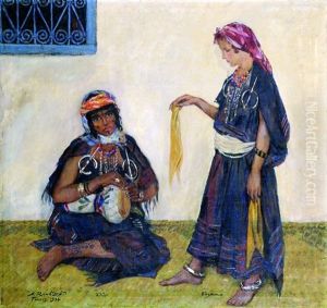 Masseouda Et Aida Ou La Danse Des Mouchoirs by Alexandre Roubtzoff