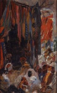 Le Souk Des Etoffes by Alexandre Roubtzoff
