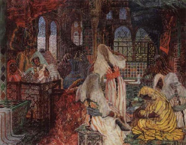 Figures In An Interior, Tunis - view 1