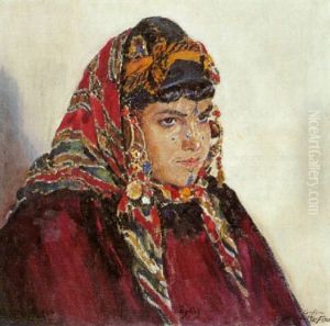 Portrait De Zohrah by Alexandre Roubtzoff