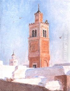 L'appel Du Muezzin by Alexandre Roubtzoff