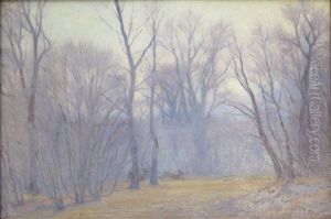 Chevreuils Dans La Foret, 1934 by Frederic Rouge