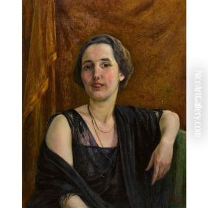 Portrat Einer Sitzenden Dame