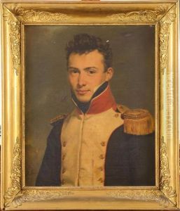 Portrait D"un Lieutenant D"infanterie, En Uniforme Reglement 1812 by Georges Rouget
