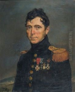 Portrait D'un Officier Superieur, Lieutenant Colonel D'infanterie De L'armee Royale Apres 1815