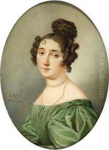 Bildnis Einer Jungenfrau In Grunem Kleid by Giovanni Domenico Bossi