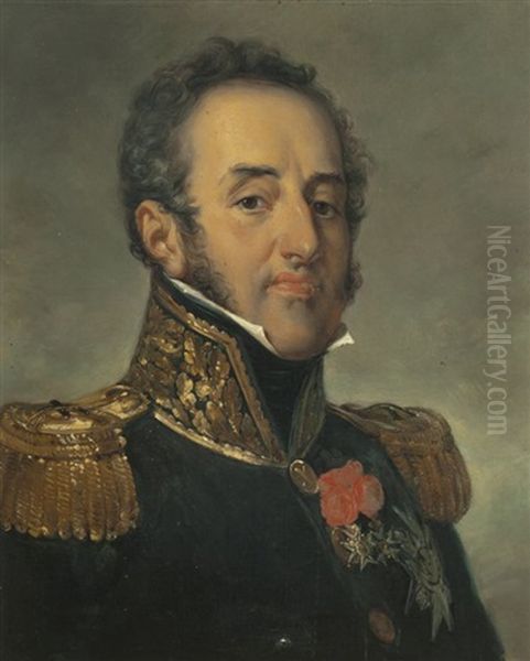 Portrait Du Marechal Louis-gabriel Suchet, Duc D'albufera (after Horace Vernet) - view 1