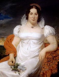 Portrait Of A Lady by Jean Sebastien Rouillard