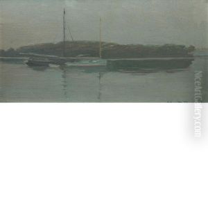 Ships At Harbor, Dusk Ships At Harbor, Dusk