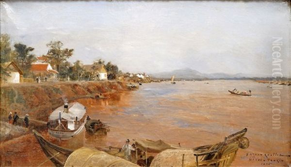 Le Fleuve Rouge A Hanoi, Tonkin - view 1