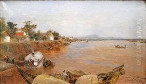Le Fleuve Rouge A Hanoi, Tonkin