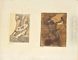 Etude De Personnages Antiques. by Giuseppe Bossi