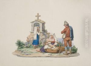 Scene Di Vita Nel Lazio by Giuseppe Bossi