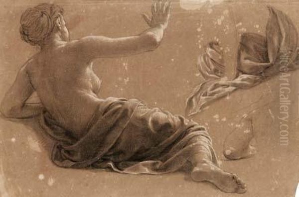 Figura Femminile Di Schiena E Studi Di Figure - view 1