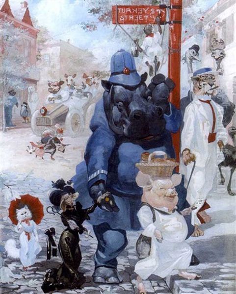 On Turkey Street (+ The Excited Passengers, Watercolor; 2 Works) - view 1