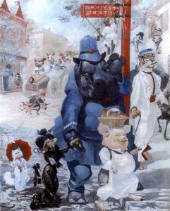 On Turkey Street (+ The Excited Passengers, Watercolor; 2 Works)