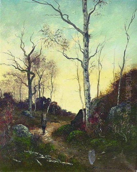 Abendstimmung Im Wald Von Fontainebleau - view 1