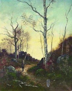 Abendstimmung Im Wald Von Fontainebleau Abendstimmung Im Wald Von Fontainebleau