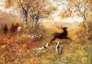 Stag Hunt by Charles Rousseau