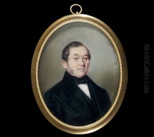 Portrait D'homme En Redingote Gris - Anthracite