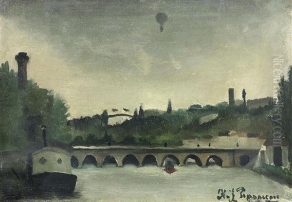 Esquisse Pour Vue Du Pont De Sevres - view 1
