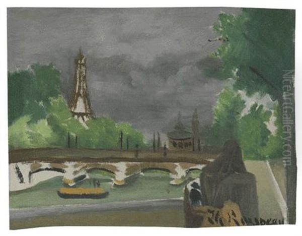 Ansicht Des Eiffelturmes Und Des Trocadero, Studie - view 1