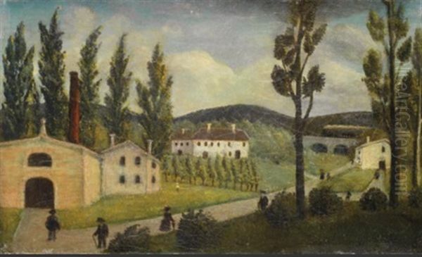 Paysage Avec Des Promeneurs - view 1