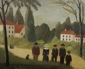 Le Douanier Les Promeneurs by Henri Julien Rousseau