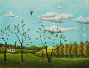 Paysage De Banlieue by Henri Julien Rousseau